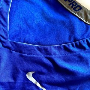 blue nike dry fit shirt